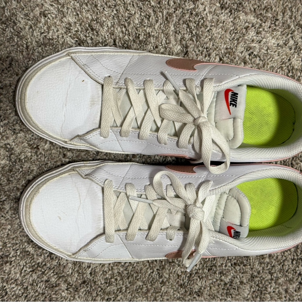 Nike White and Tan Sneakers - Picture 3 of 5